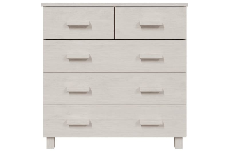 Skjenk hvit 79x40x80 cm heltre furu - Hvit - Oppbevaring - Oppbevaringsmøbler - Sideboard & skjenk