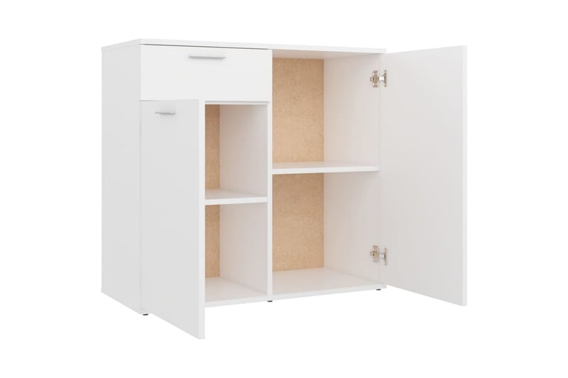 Skjenk hvit 80x36x75 cm sponplate - Hvit - Oppbevaring - Oppbevaringsmøbler - Sideboard & skjenk