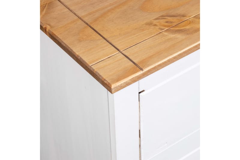 Skjenk hvit 80x40x83 cm furu Panama Range - Hvit - Oppbevaring - Oppbevaringsmøbler - Sideboard & skjenk