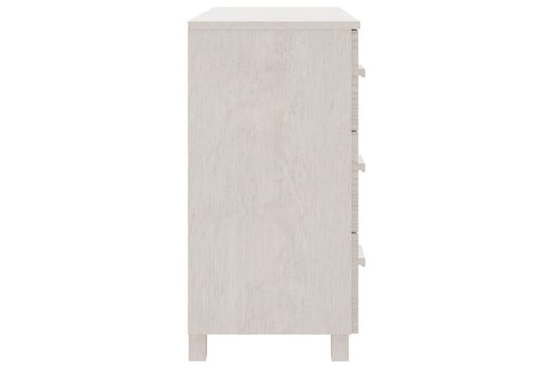 Skjenk hvit 90x40x80 cm heltre furu - Hvit - Oppbevaring - Oppbevaringsmøbler - Sideboard & skjenk