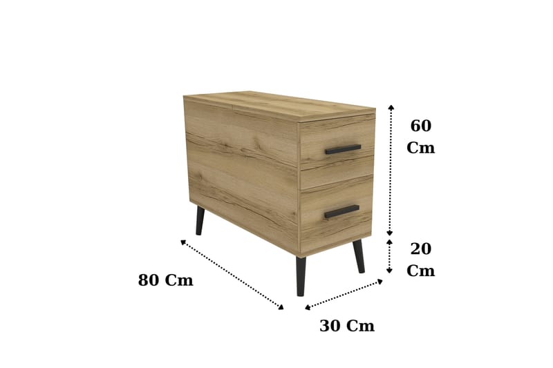 Skjenk Island 30 cm - Brun - Oppbevaring - Oppbevaringsmøbler - Sideboard & skjenk