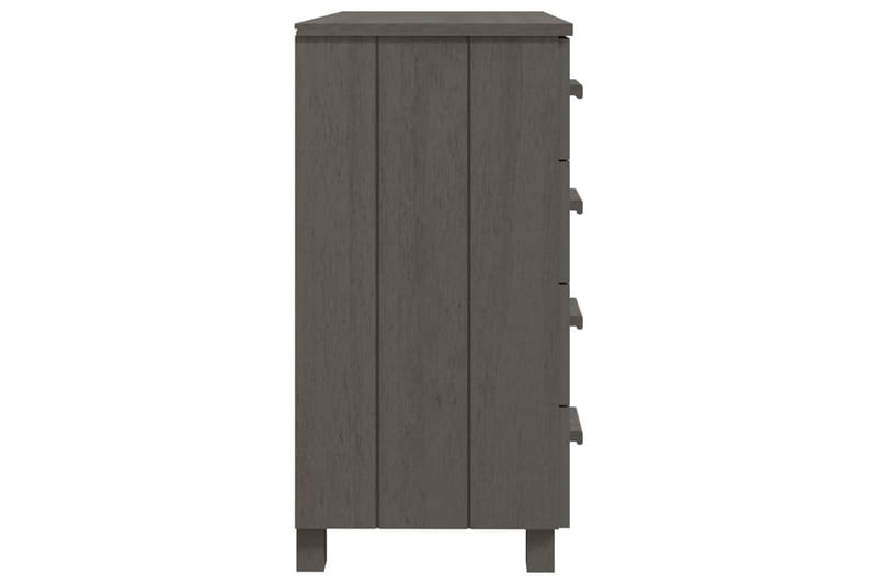 Skjenk lysegrå 79x40x80 cm heltre furu - Grå - Oppbevaring - Oppbevaringsmøbler - Sideboard & skjenk