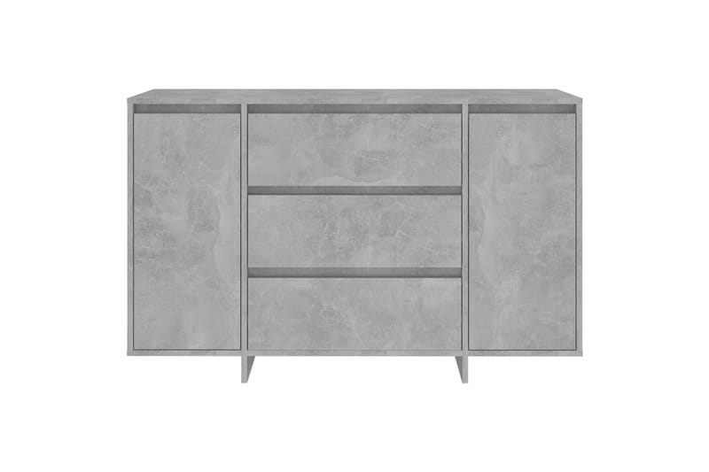 Skjenk med 3 skuffer betonggrå 120x41x75 cm sponplate - Grå - Oppbevaring - Oppbevaringsmøbler - Sideboard & skjenk