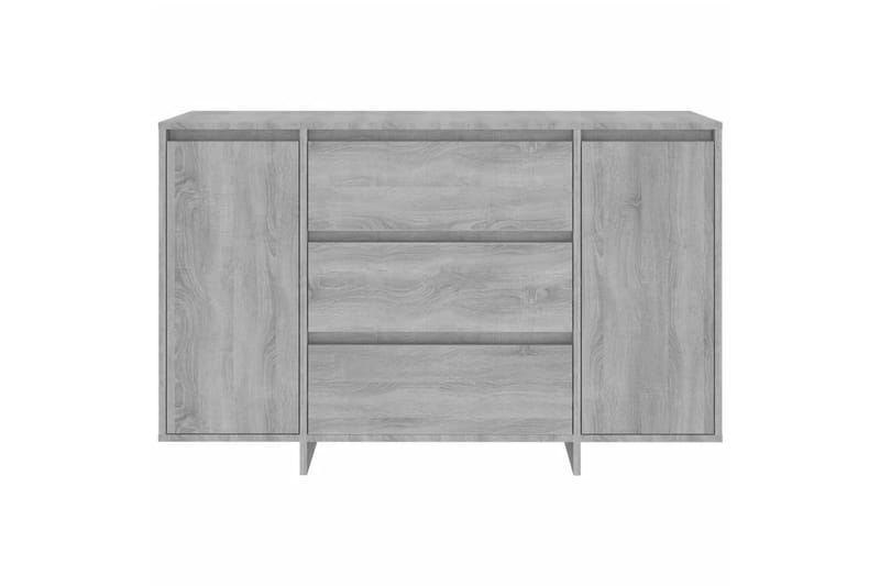 Skjenk med 3 skuffer grå sonoma eik 120x41x75 cm sponplate - Grå - Oppbevaring - Oppbevaringsmøbler - Sideboard & skjenk