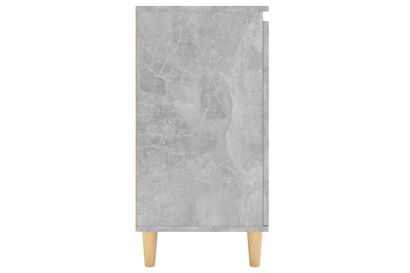 Skjenk med ben i heltre betonggrå 60x35x70 cm sponplate - Grå - Oppbevaring - Oppbevaringsmøbler - Sideboard & skjenk