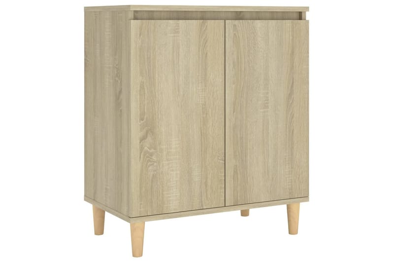 Skjenk med ben i heltre sonoma eik 60x35x70 cm sponplate - Brun - Oppbevaring - Oppbevaringsmøbler - Sideboard & skjenk