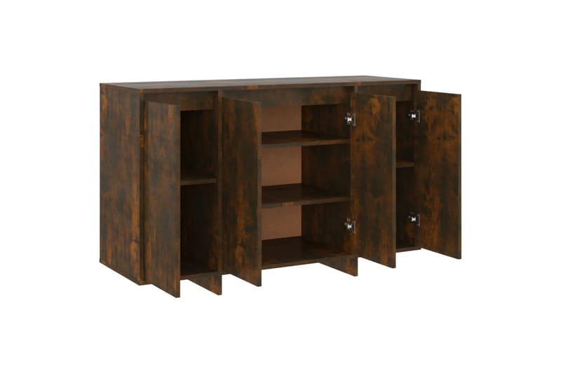 Skjenk røkt eik 120x41x75 cm sponplate - Brun - Oppbevaring - Oppbevaringsmøbler - Sideboard & skjenk