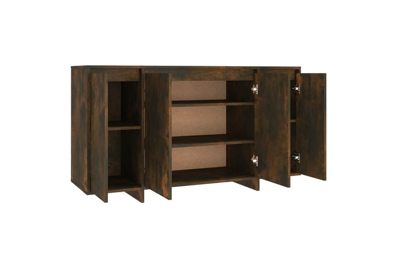 Skjenk røkt eik 135x41x75 cm sponplate - Brun - Oppbevaring - Oppbevaringsmøbler - Sideboard & skjenk