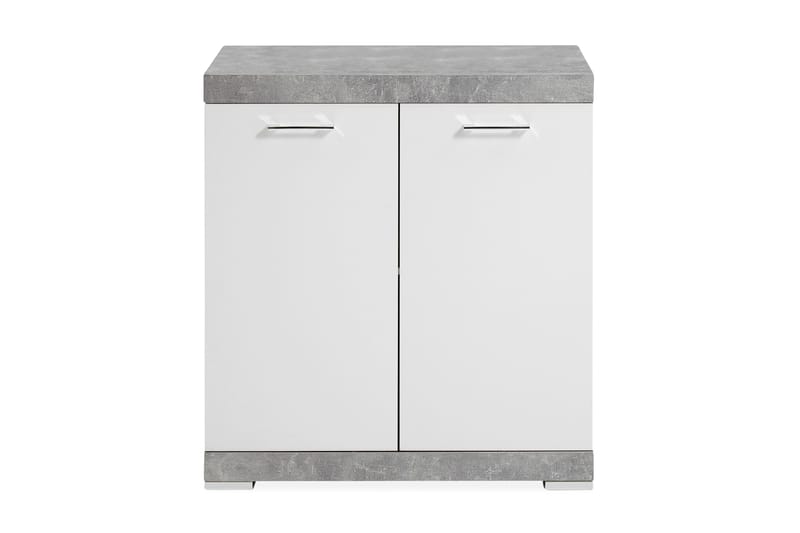 Skjenk Rhonda 80x90x50 cm 2 Luker - Hvit|Betong - Oppbevaring - Oppbevaringsmøbler - Sideboard & skjenk