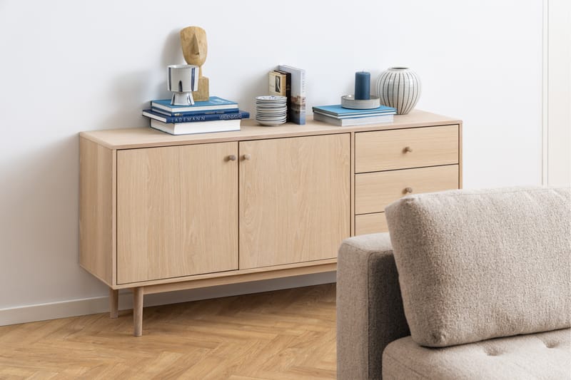 Skjenk Salama 160 cm - Hvid - Sideboard & skjenk