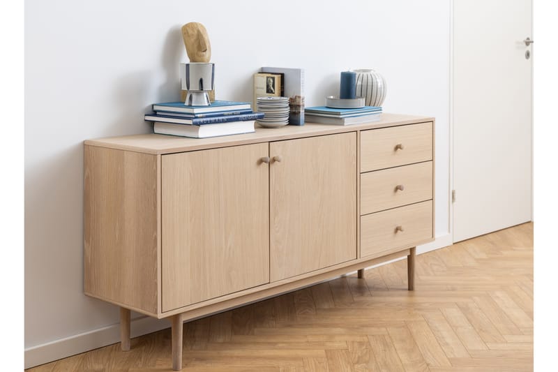 Skjenk Salama 160 cm - Hvid - Sideboard & skjenk