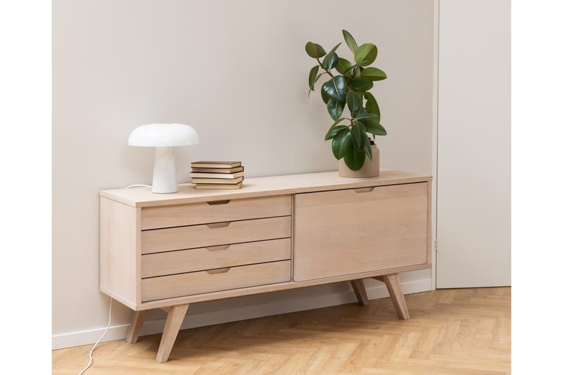 Skjenk Simmadon 160 cm - Hvid - Oppbevaring - Oppbevaringsmøbler - Sideboard & skjenk