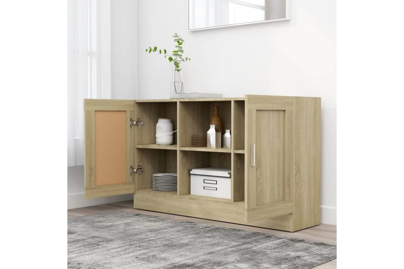 Skjenk sonoma eik 120x30,5x70 cm sponplate - Brun - Oppbevaring - Oppbevaringsmøbler - Sideboard & skjenk