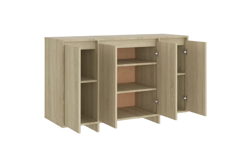 Skjenk sonoma eik 120x41x75 cm sponplate - Beige - Oppbevaring - Oppbevaringsmøbler - Sideboard & skjenk