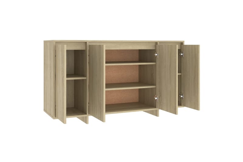 Skjenk sonoma eik 135x41x75 cm sponplate - Beige - Oppbevaring - Oppbevaringsmøbler - Sideboard & skjenk