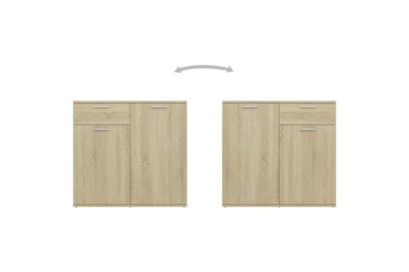 Skjenk sonoma eik 160x36x75 cm sponplate - Brun - Oppbevaring - Oppbevaringsmøbler - Sideboard & skjenk