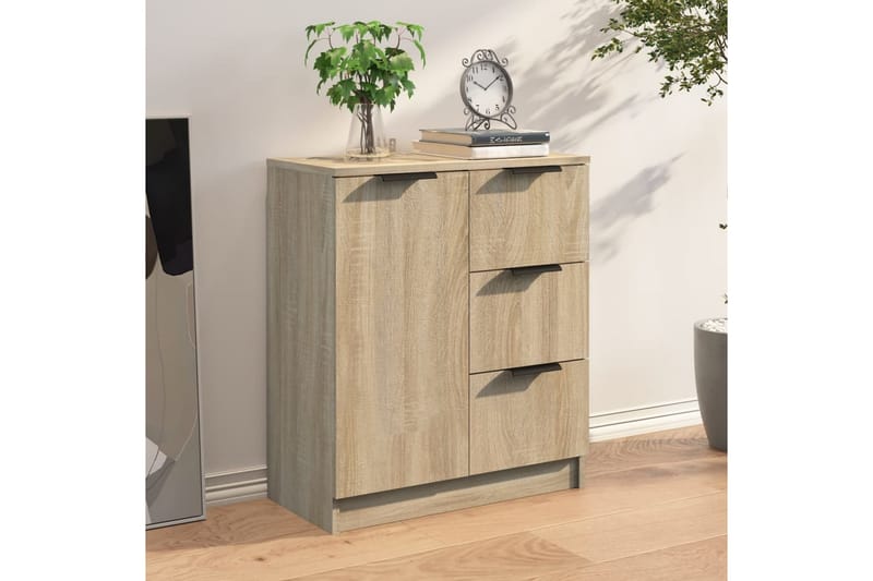 Skjenk sonoma eik 60x30x70 cm konstruert tre - Brun - Oppbevaring - Oppbevaringsmøbler - Sideboard & skjenk