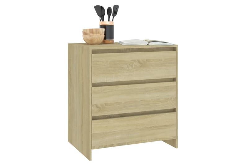 Skjenk sonoma eik 70x41x75 cm sponplate - Brun - Oppbevaring - Oppbevaringsmøbler - Sideboard & skjenk