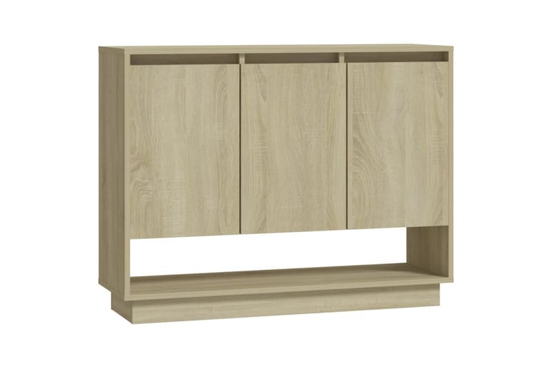 Skjenk sonoma eik 97x31x75 cm sponplate - Beige - Oppbevaring - Oppbevaringsmøbler - Sideboard & skjenk