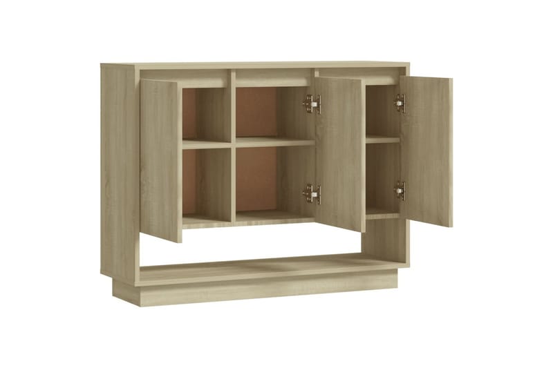 Skjenk sonoma eik 97x31x75 cm sponplate - Beige - Oppbevaring - Oppbevaringsmøbler - Sideboard & skjenk