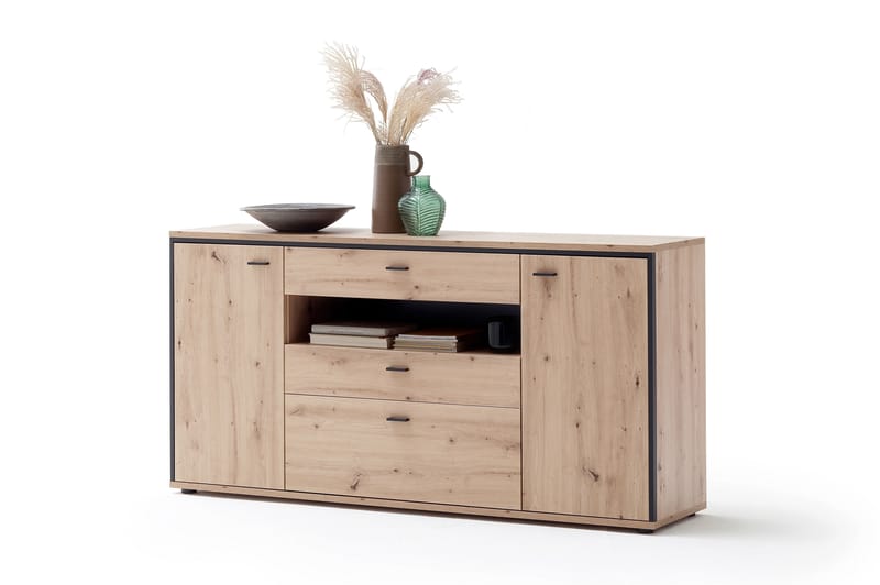 Skjenk Spinos 183 cm - Eik/Antrasitt - Oppbevaring - Oppbevaringsmøbler - Sideboard & skjenk