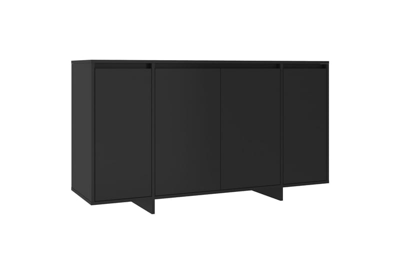 Skjenk svart 135x41x75 cm sponplate - Svart - Oppbevaring - Oppbevaringsmøbler - Sideboard & skjenk