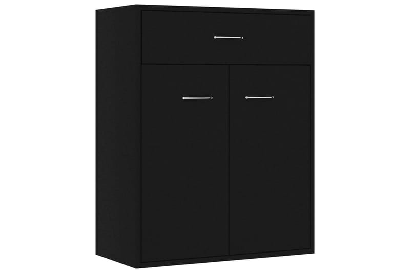 Skjenk svart 60x30x75 cm sponplate - Oppbevaring - Oppbevaringsmøbler - Sideboard & skjenk