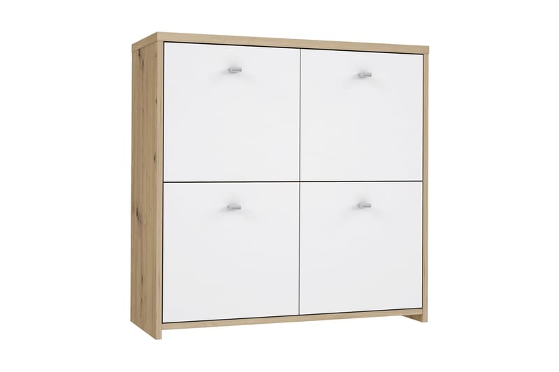 Skjenk Toledor 4 Skap 74x77 cm - Brun / Hvit - Oppbevaring - Oppbevaringsmøbler - Sideboard & skjenk