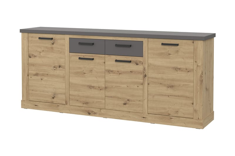 Skjenk Tournel 90x213 cm - Brun / Grå - Oppbevaring - Oppbevaringsmøbler - Sideboard & skjenk