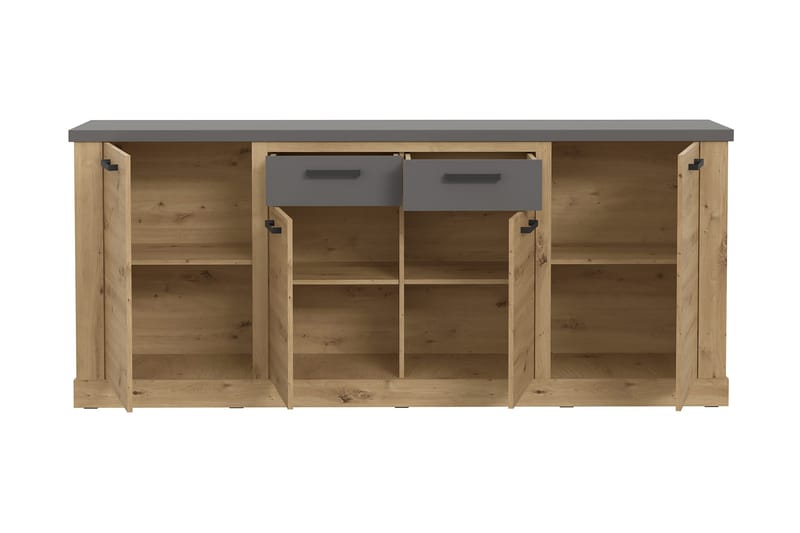 Skjenk Tournel 90x213 cm - Brun / Grå - Oppbevaring - Oppbevaringsmøbler - Sideboard & skjenk