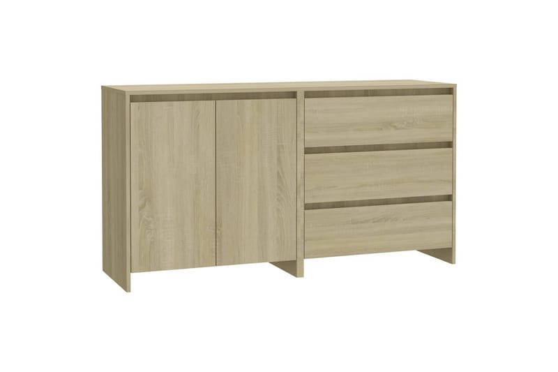 Skjenker 2 stk sonoma eik konstruert tre - Beige - Oppbevaring - Oppbevaringsmøbler - Sideboard & skjenk