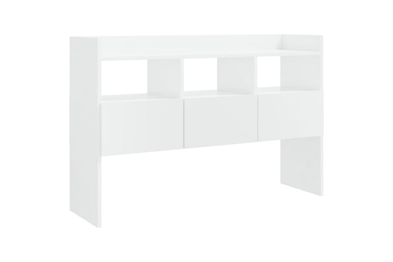 Skjenk høyglans hvit 105x30x70 cm sponplate - Hvit - Oppbevaring - Oppbevaringsmøbler - Sideboard & skjenk