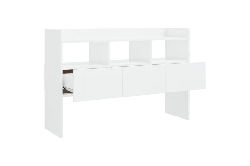 Skjenk høyglans hvit 105x30x70 cm sponplate - Hvit - Oppbevaring - Oppbevaringsmøbler - Sideboard & skjenk