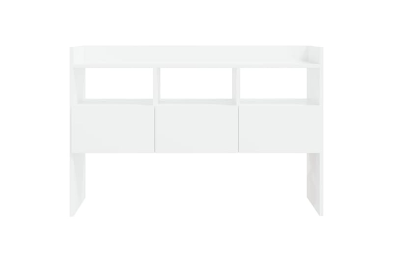 Skjenk høyglans hvit 105x30x70 cm sponplate - Hvit - Oppbevaring - Oppbevaringsmøbler - Sideboard & skjenk