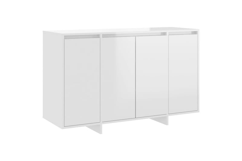 Skjenk høyglans hvit 120x41x75 cm sponplate - Hvit - Oppbevaring - Oppbevaringsmøbler - Sideboard & skjenk