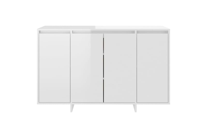 Skjenk høyglans hvit 120x41x75 cm sponplate - Hvit - Oppbevaring - Oppbevaringsmøbler - Sideboard & skjenk