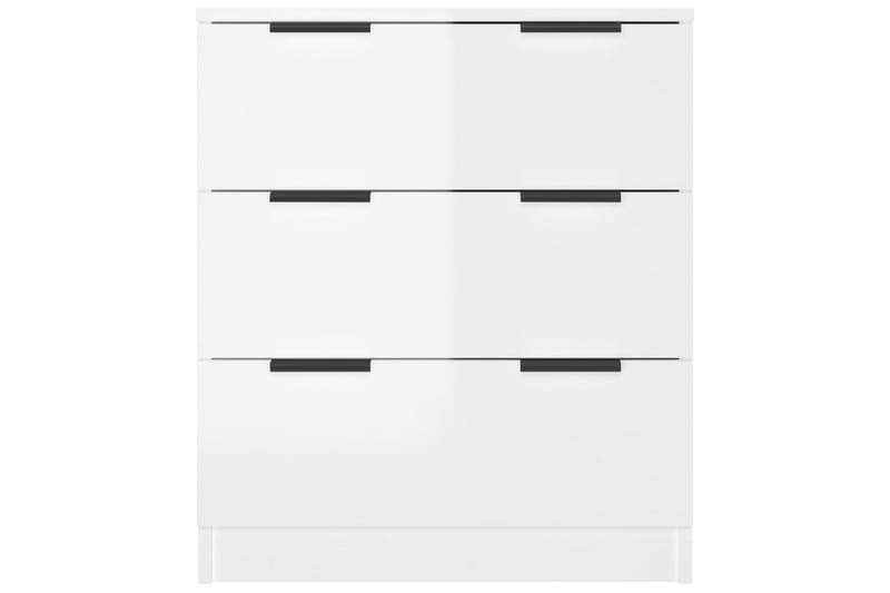 Skjenk høyglans hvit 60x30x70 cm konstruert tre - Hvit - Oppbevaring - Oppbevaringsmøbler - Sideboard & skjenk