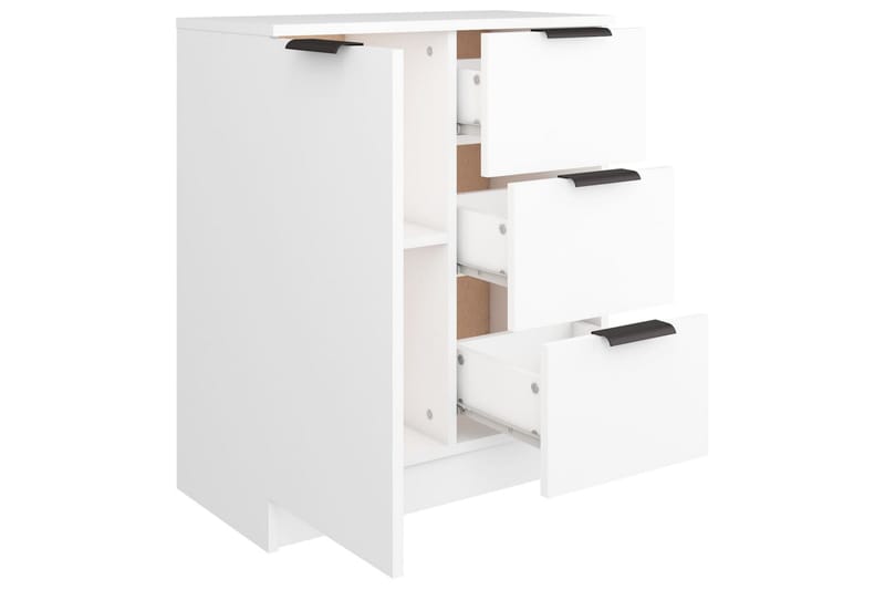 Skjenk hvit 60x30x70 cm konstruert tre - Hvit - Oppbevaring - Oppbevaringsmøbler - Sideboard & skjenk