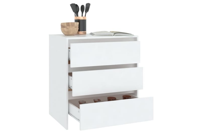 Skjenk hvit 70x41x75 cm sponplate - Hvit - Oppbevaring - Oppbevaringsmøbler - Sideboard & skjenk