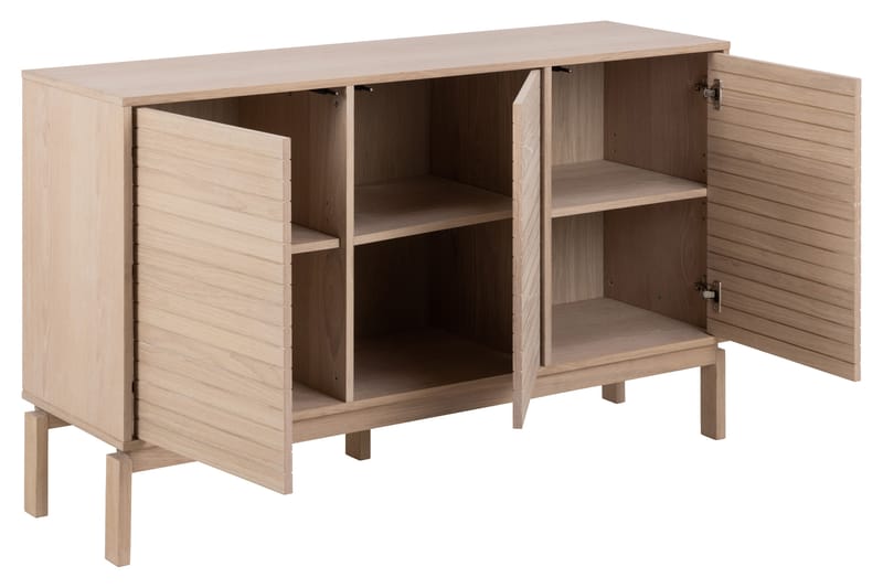 Skjenk Sakie 135,4 cm - Hvid - Oppbevaring - Oppbevaringsmøbler - Sideboard & skjenk