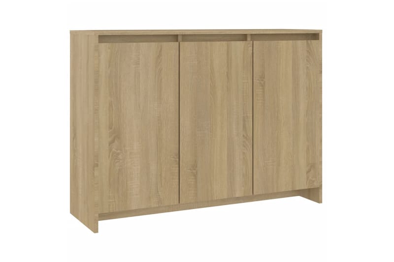 Skjenk sonoma eik 102x33x75 cm sponplate - Beige - Oppbevaring - Oppbevaringsmøbler - Sideboard & skjenk