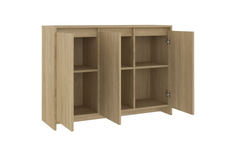 Skjenk sonoma eik 102x33x75 cm sponplate - Beige - Oppbevaring - Oppbevaringsmøbler - Sideboard & skjenk