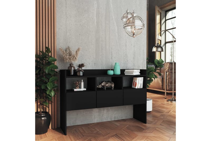 Skjenk svart 105x30x70 cm sponplate - Svart - Oppbevaring - Oppbevaringsmøbler - Sideboard & skjenk