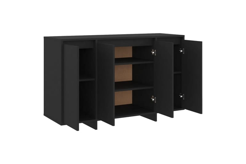 Skjenk svart 120x41x75 cm sponplate - Svart - Oppbevaring - Oppbevaringsmøbler - Sideboard & skjenk