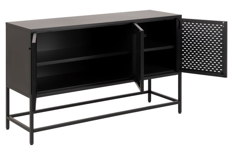 Skjenk Wiester 125 cm - Sort - Sideboard & skjenk