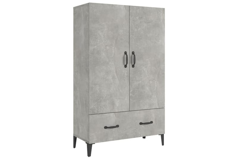 beBasic Highboard betonggrå 70x31x115 cm konstruert tre - GrÃ¥ - Oppbevaring - Skap - Oppbevaringsskap