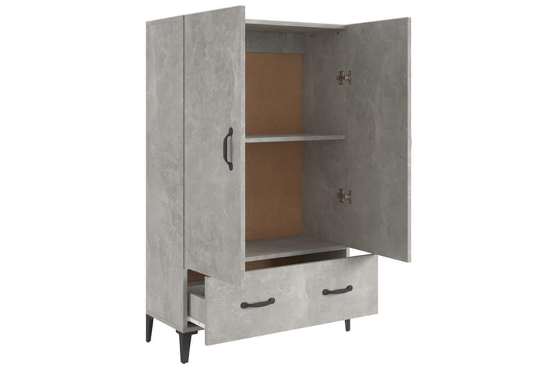 beBasic Highboard betonggrå 70x31x115 cm konstruert tre - GrÃ¥ - Oppbevaring - Skap - Oppbevaringsskap