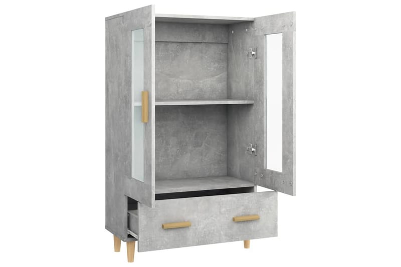 beBasic Highboard betonggrå 70x31x115 cm konstruert tre - GrÃ¥ - Oppbevaring - Skap - Oppbevaringsskap