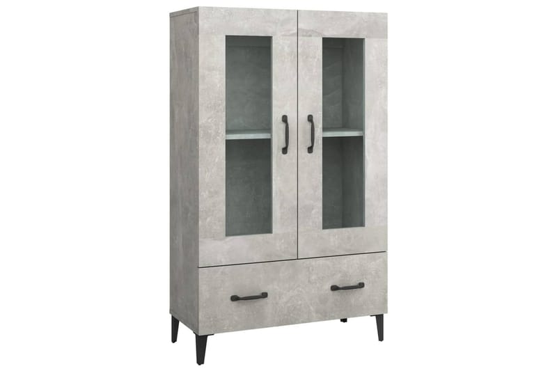 beBasic Highboard betonggrå 70x31x115 cm konstruert tre - GrÃ¥ - Oppbevaring - Skap - Oppbevaringsskap