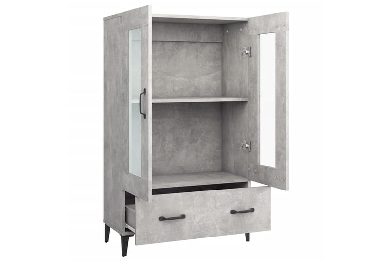 beBasic Highboard betonggrå 70x31x115 cm konstruert tre - GrÃ¥ - Oppbevaring - Skap - Oppbevaringsskap